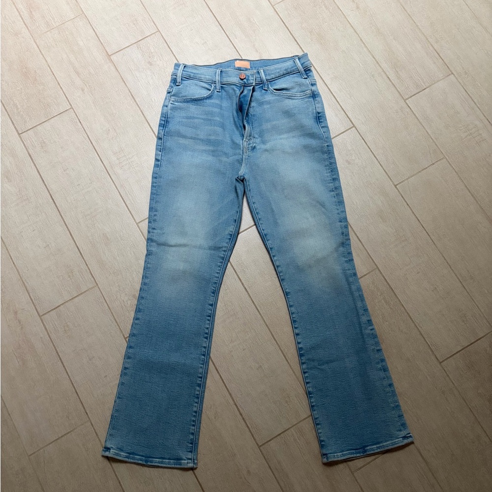 MOTHER Light Blue Flare Jeans